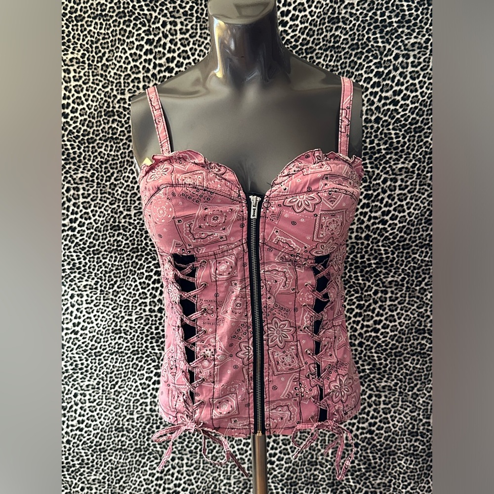 *SOLD* ROYAL BONES CORSET TANK SMALL